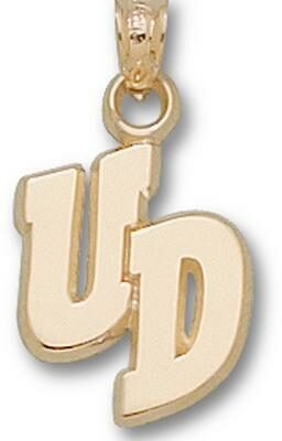 Dayton Flyers "UD" Pendant - 14KT Gold Jewelry