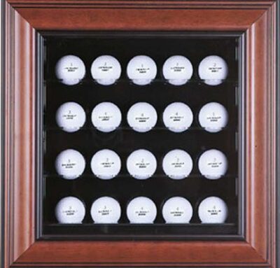 Deluxe 20 Golf Ball Cabinet Style Display Case