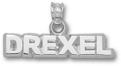 Drexel Dragons Block "Drexel" Pendant - Sterling Silver Jewelry