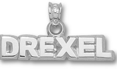 Drexel Dragons Block "Drexel" Pendant - Sterling Silver Jewelry