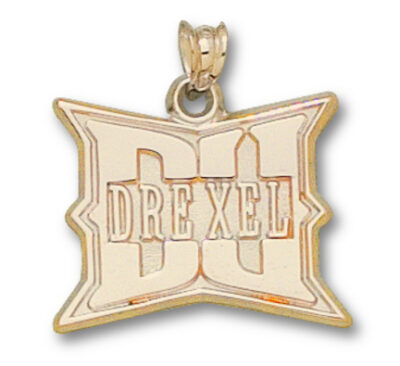 Drexel Dragons "DU Drexel" Pendant - 10KT Gold Jewelry