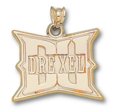 Drexel Dragons "DU Drexel" Pendant - 10KT Gold Jewelry