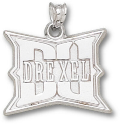 Drexel Dragons "DU Drexel" Pendant - Sterling Silver Jewelry