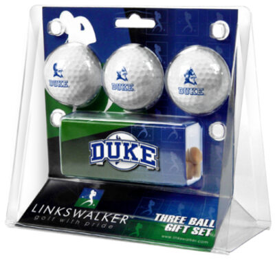 Duke Blue Devils 3 Ball Gift Pack with Hat Clip