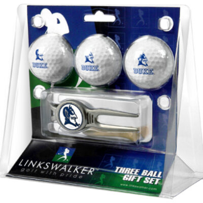 Duke Blue Devils 3 Ball Golf Gift Pack with Kool Tool