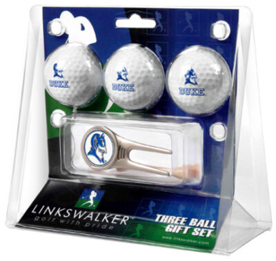 Duke Blue Devils 3 Golf Ball Gift Pack with Cap Tool