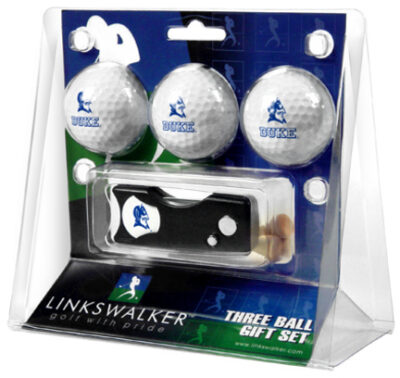 Duke Blue Devils 3 Golf Ball Gift Pack with Spring Action Tool