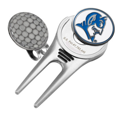 Duke Blue Devils Divot Tool Hat Clip with Golf Ball Marker (Set of 2)