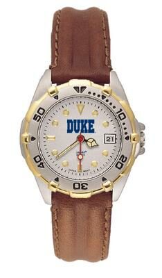 Duke Blue Devils "Duke" All Star Watch with Leather Band - Women's