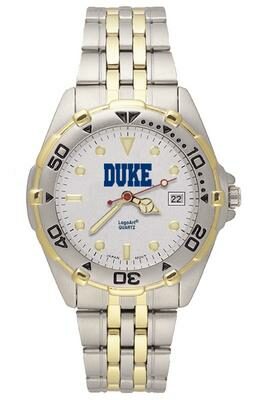 Duke Blue Devils "Duke" All Star Watch with Stainless Steel Band - Men's