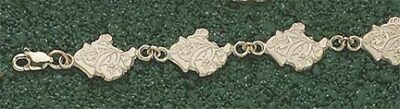 East Carolina Pirates "Petey" 1/2" 7 1/2" Bracelet - 10KT Gold Jewelry