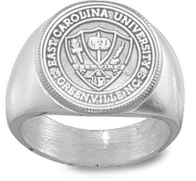 East Carolina Pirates "Seal" Men's Ring Size 10 1/2 - 14KT Gold Jewelry