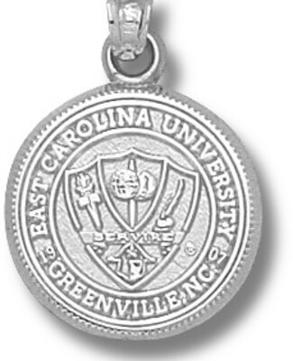 East Carolina Pirates "Seal" Pendant - Sterling Silver Jewelry