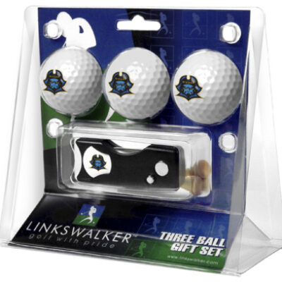 East Tennessee State Buccaneers 3 Golf Ball Gift Pack with Spring Action Tool