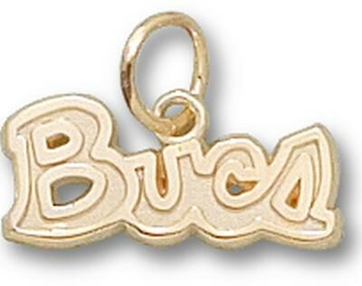 East Tennessee State Buccaneers "Bucs" 1/4" Charm - 10KT Gold Jewelry