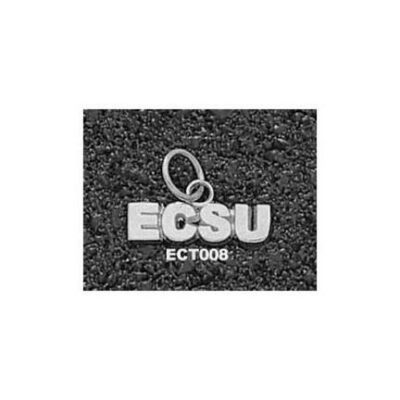 Eastern Connecticut State Warriors "ECSU" 3/16" Charm - Sterling Silver Jewelry