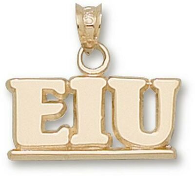 Eastern Illinois Panthers "EIU" 5/16" Pendant - 10KT Gold Jewelry