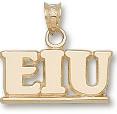 Eastern Illinois Panthers "EIU" 5/16" Pendant - 10KT Gold Jewelry