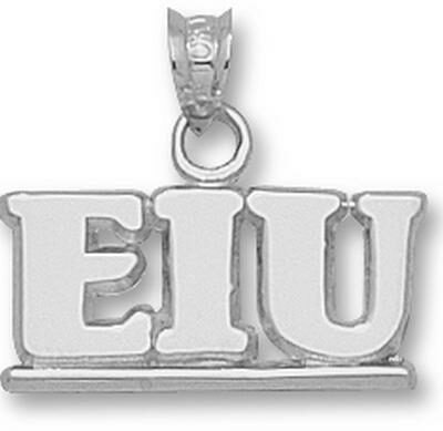 Eastern Illinois Panthers "EIU" 5/16" Pendant - Sterling Silver Jewelry