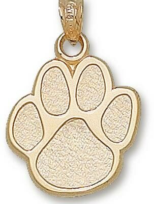 Eastern Illinois Panthers "Paw Print" Pendant - 14KT Gold Jewelry