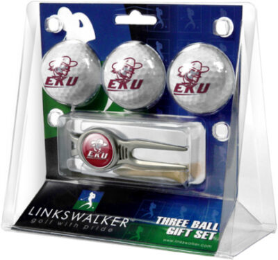 Eastern Kentucky Colonels 3 Ball Golf Gift Pack with Kool Tool