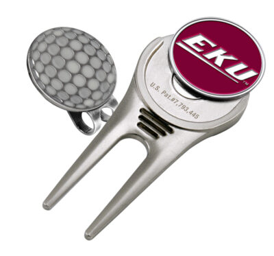 Eastern Kentucky Colonels Divot Tool Hat Clip with Golf Ball Marker (Set of 2)