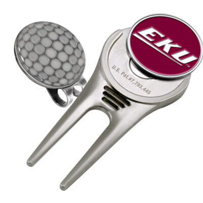 Eastern Kentucky Colonels Divot Tool Hat Clip with Golf Ball Marker (Set of 2)