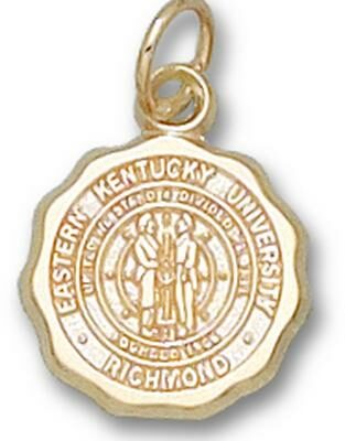 Eastern Kentucky Colonels "Seal" 1/2" Charm - 14KT Gold Jewelry