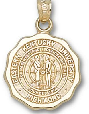 Eastern Kentucky Colonels "Seal" 5/8" Pendant - 14KT Gold Jewelry