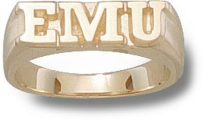 Eastern Michigan Eagles "EMU" Ladies' Ring Size 5 1/2 - 10KT Gold Jewelry