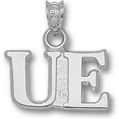 Evansville Purple Aces "UE" Pendant - Sterling Silver Jewelry