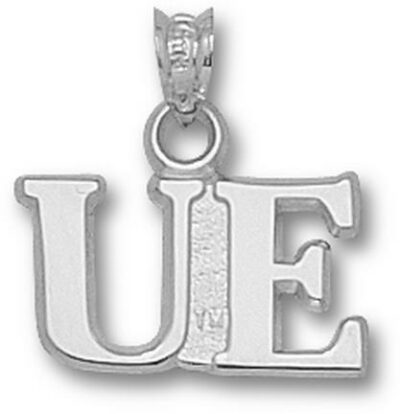 Evansville Purple Aces "UE" Pendant - Sterling Silver Jewelry