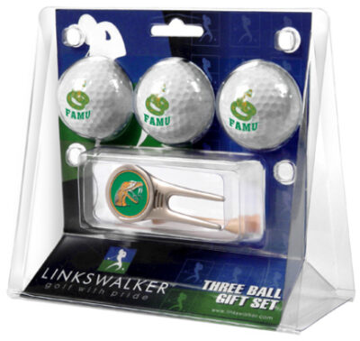 Florida A & M Rattlers 3 Golf Ball Gift Pack with Cap Tool