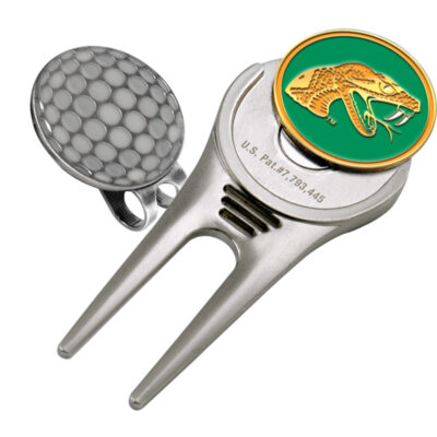 Florida A & M Rattlers Divot Tool Hat Clip with Golf Ball Marker (Set of 2)