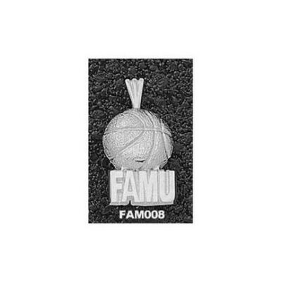 Florida A & M Rattlers "FAMU Basketball" Pendant - Sterling Silver Jewelry