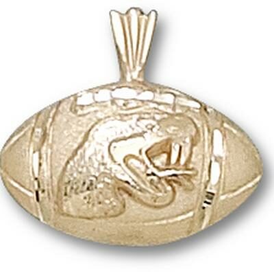 Florida A & M Rattlers "Football with Rattler Head" Pendant - 10KT Gold Jewelry