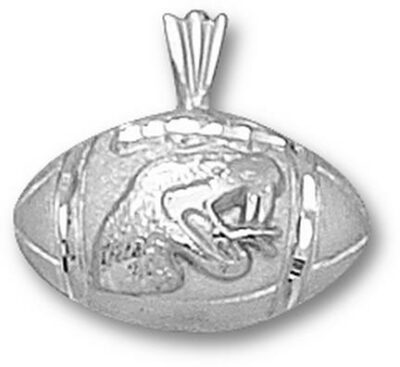 Florida A & M Rattlers "Football with Rattler Head" Pendant - Sterling Silver Jewelry