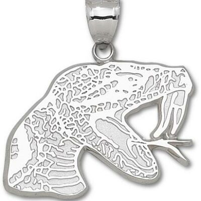 Florida A & M Rattlers Giant 1 3/4" W x 1 1/4" H "Rattler Head" Pendant - Sterling Silver Jewelry