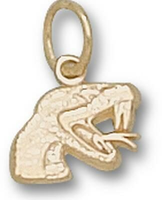 Florida A & M Rattlers "Rattler Head" 5/16" Charm - 14KT Gold Jewelry