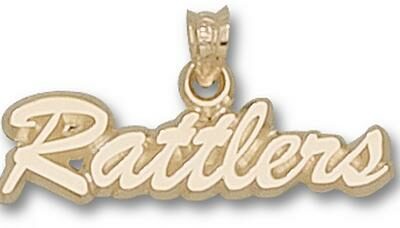 Florida A & M Rattlers Script "Rattlers" 1/4" Pendant - 14KT Gold Jewelry