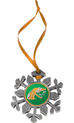 Florida A & M Rattlers Snowflake Ornament (Set of 2)