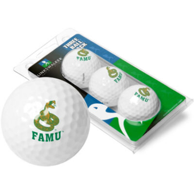 Florida A & M Rattlers Top Flite XL Golf Balls 3 Ball Sleeve (Set of 3)