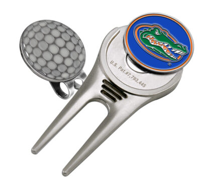 Florida Gators Divot Tool Hat Clip with Golf Ball Marker (Set of 2)