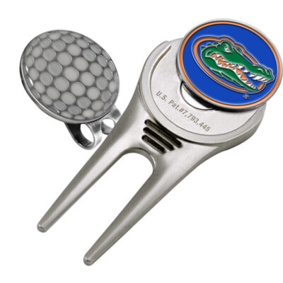 Florida Gators Divot Tool Hat Clip with Golf Ball Marker (Set of 2)