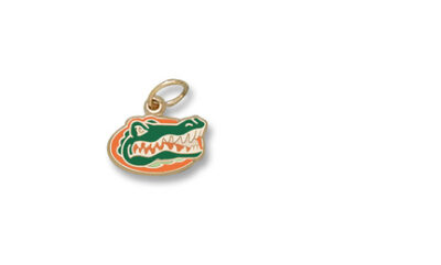 Florida Gators Enamel "Gator Head" 5/16" Charm - 10KT Gold Jewelry