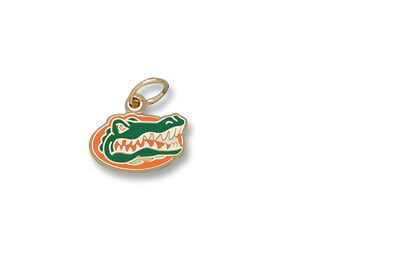 Florida Gators Enamel "Gator Head" 5/16" Charm - 10KT Gold Jewelry