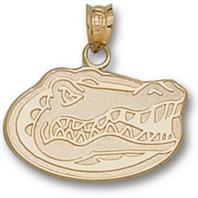 Florida Gators "Gator Head" 1/2" Pendant - 14KT Gold Jewelry