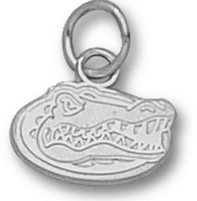 Florida Gators "Gator Head" 5/16" Charm - Sterling Silver Jewelry