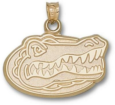 Florida Gators "Gator Head" 5/8" Pendant - 14KT Gold Jewelry