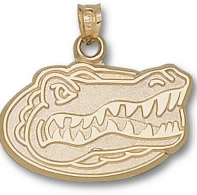 Florida Gators "Gator Head" 5/8" Pendant - 14KT Gold Jewelry